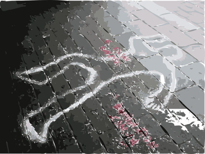 crime scene, dead, marks